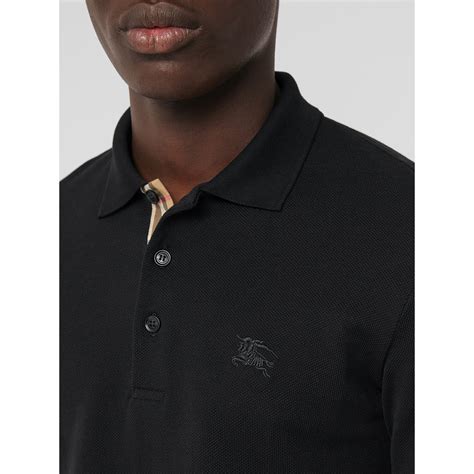 burberry long sleeve polo men's